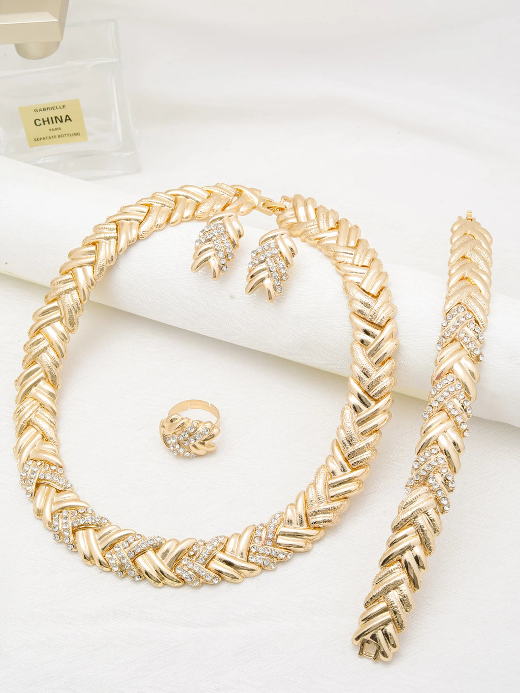 Dubai Luxury Gold Jewelry Set