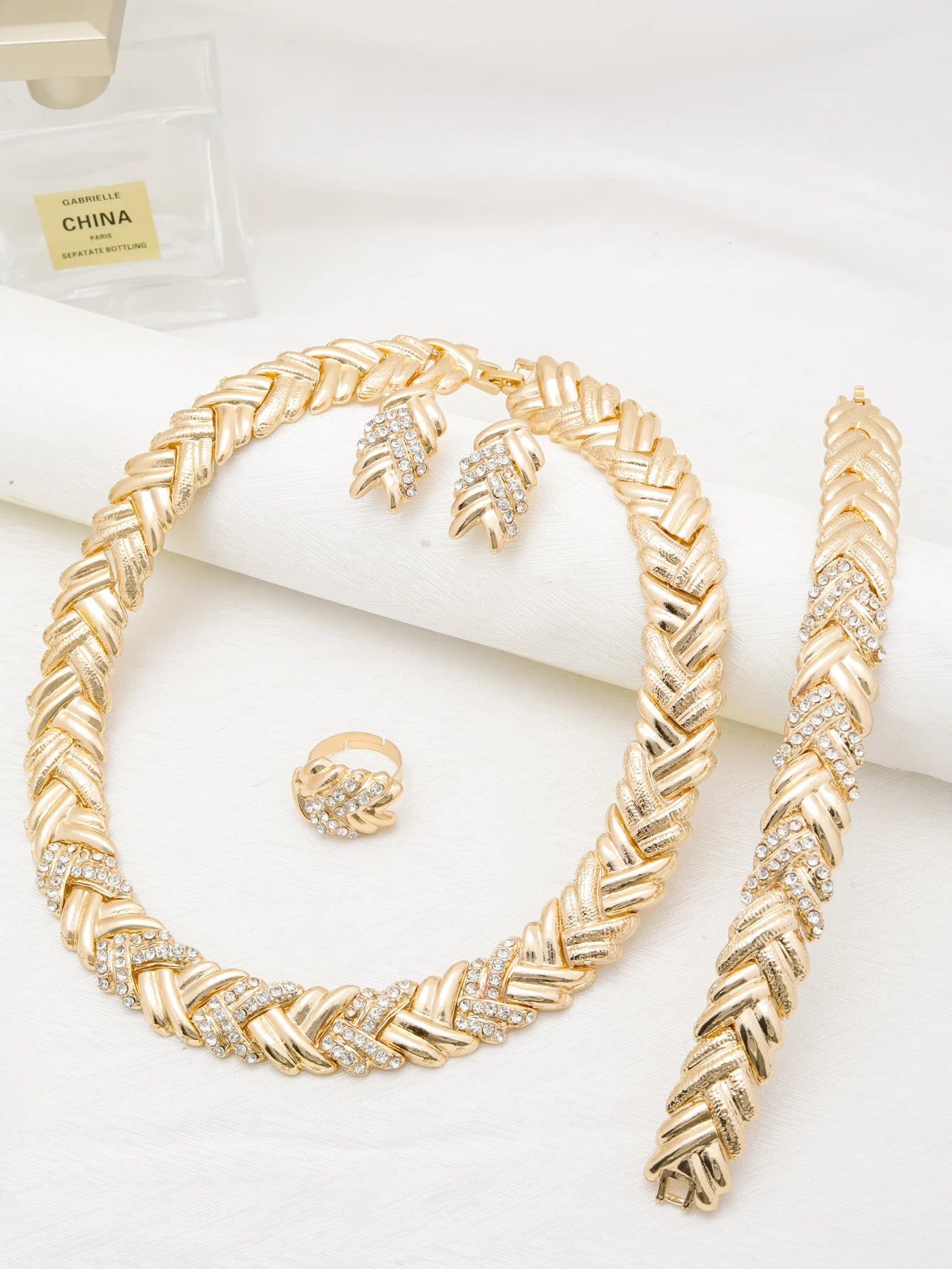 Dubai Luxury Gold Jewelry Set