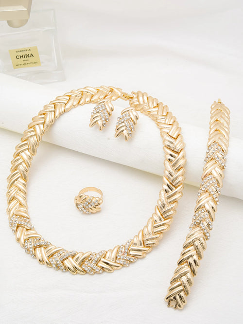Dubai Luxury Gold Jewelry Set
